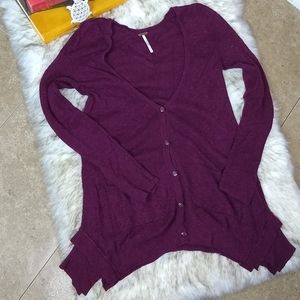 Free People Tunic-Length Cardigan B5